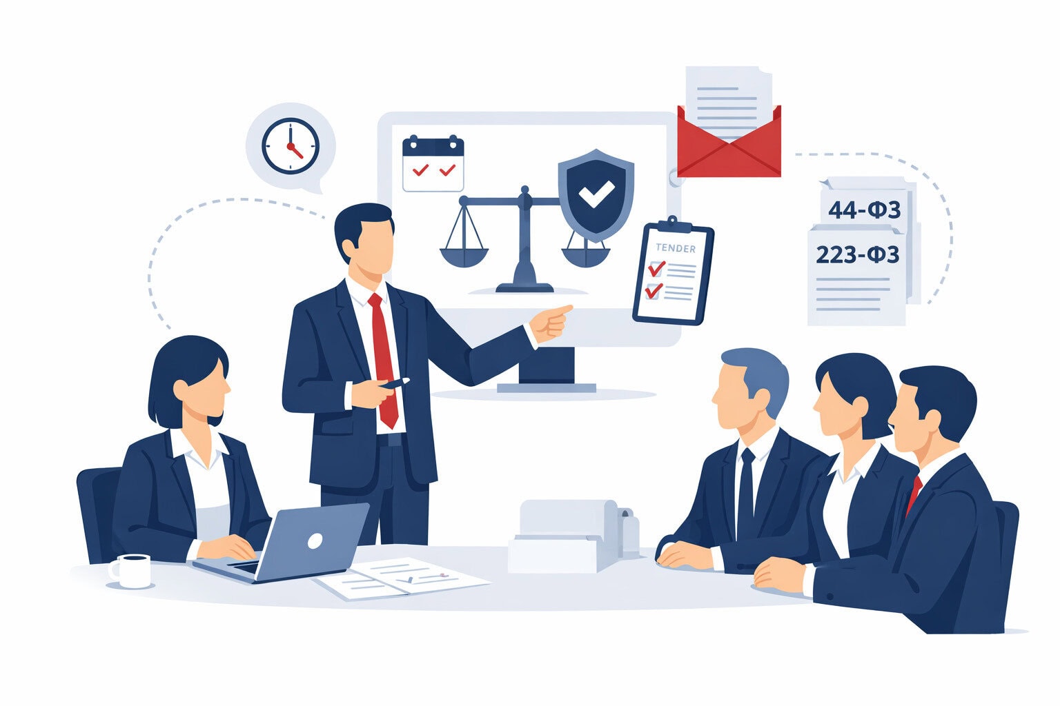 Требования к сопровождению заказчиков по ФЗ № 44 и ФЗ № 223